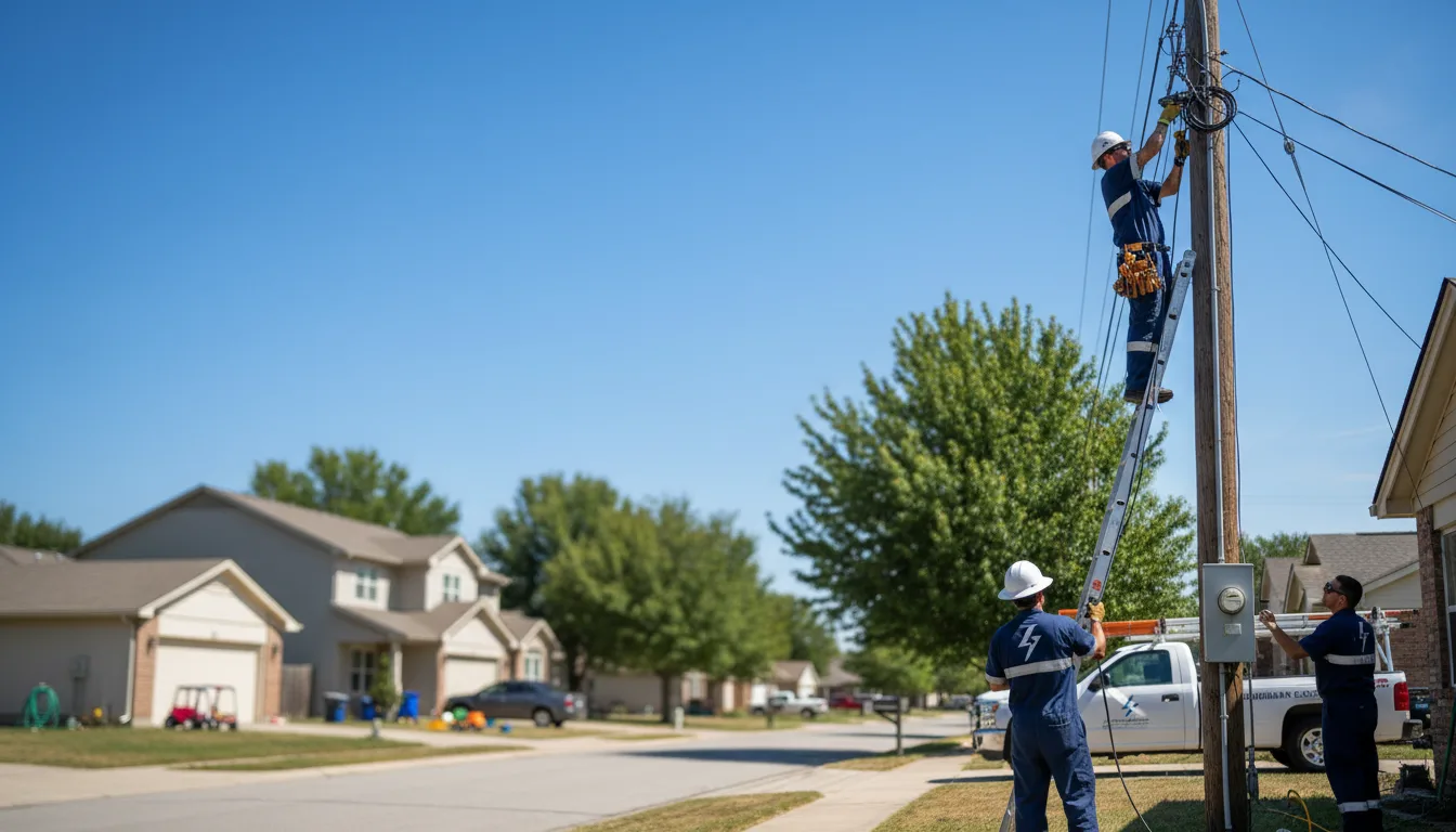 Residential electrician providing installation services in Oran, IA